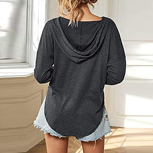 Ženski V-izrez pulover dugih rukava s dugim rukavima džemper Top Top majice pulover bluze