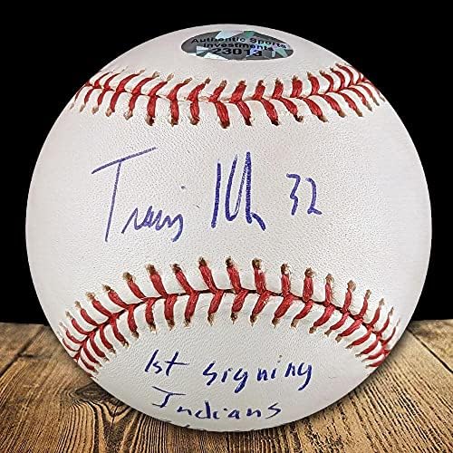 Travis Hafner Autografirani MLB Službeni bejzbol Major League - Autografirani bejzbols