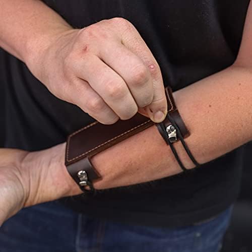 Kompaktni kožni rukav / Nelomljiv za streličarstvo / ručno izrađeni kožni Rukav u SAD-u
