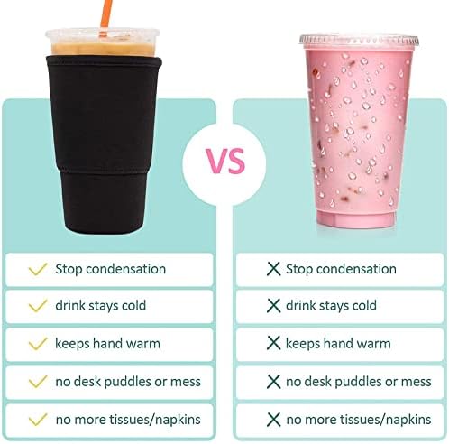 Hazaluty ledena kava za kavu za hladno piće šalice neoprene ledena rukava za kavu šalice rukava za višekratnu upotrebu kompatibilne