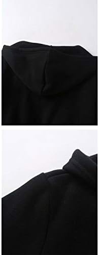 Puwei ženski ležerni zip up izvlačenje izrezane kapuljače s kapuljačom jakne s džepovima