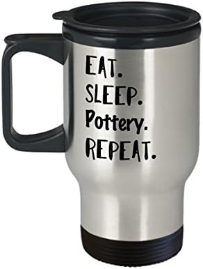 Jedite spavanje keramike ponovite šalicu za kavu, smiješne ideje za rođendanske rođendanske poklone