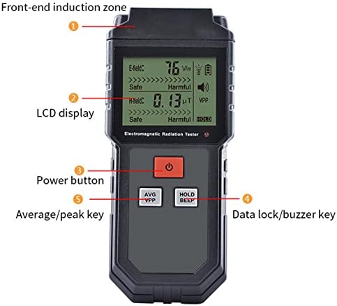 LIUHD detektor zračenja, monitor dozimetra zračenja, EMF digitalni elektromagnetsko mjerač zračenja s LCD zaslonom i za mjerenja električnog