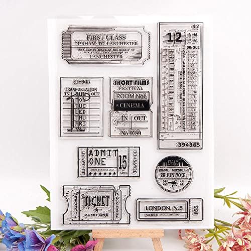 Mjesečni kalendarski planer jasne markice za izradu karata za izradu DIY scrapbooking, putopis čipkaste poštanske marke Silikonski