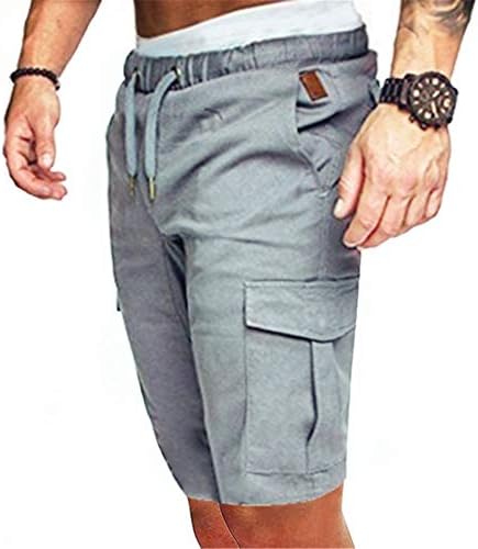 ; Muške kratke hlače za trčanje s elastičnim pojasom, brzo suhe kratke hlače za vježbanje u teretani s džepom