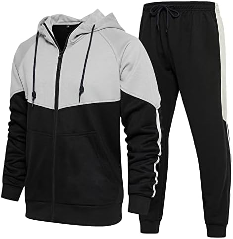 Duofier muški tracksuit jogginging znojni odijeli 2 komada casual outfit atletski odijelo set