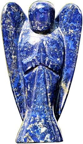 Vrhunski veliki polirani plavi lapis lazuli kristalni kamen ručno izrađeni figurice čuvar anđeo čakre minerali zacjeljivanje energije