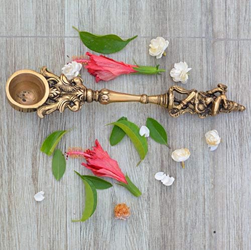 Spoon Aacrati Krishna - Yagya Hawan, Hawan Spoon, Poojan Svrha, Indijski kulturni vjerski predmet najbolji za dom, ured, pokloni Diwali