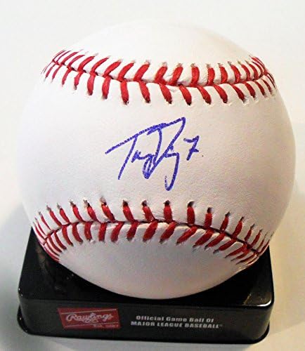 Tony Diaz potpisao je službeni bejzbol Major League W/CoA Colorado Rockies - Autografirani bejzbol
