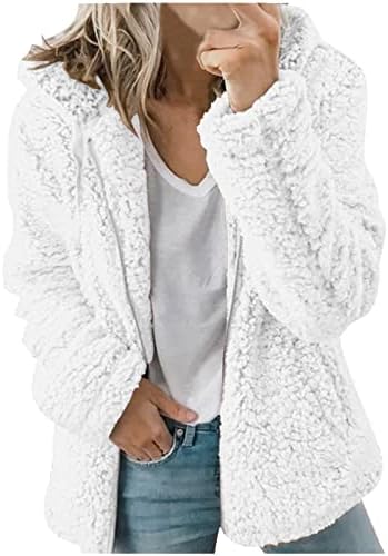 Teen Girl Lounge Zip Up Outfit jakne s dugim rukavima kapuljače kaputa faux termički nejasan s kapuljačom obična odjeća 2023 vp