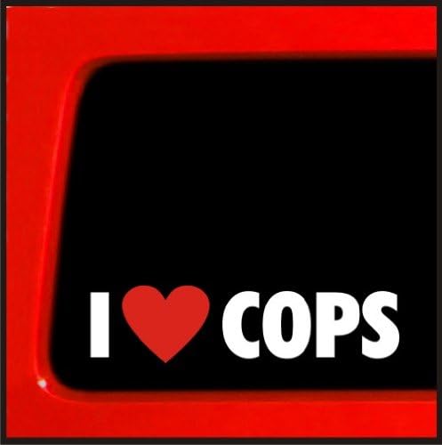 Obožavam COPS naljepnica naljepnica naljepnica na naljepnicama | Obožavam naljepnicu naljepnica za odbojnika za automobil, kamion,
