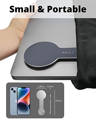 Mili Magnetic Laptop držač telefona, podesivi monitor bočni nosač telefona, nosač za proširenje zaslona za iMac/MacBook, kompatibilan