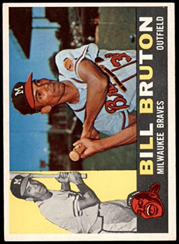 1960. Topps 37 Bill Bruton Milwaukee Braves Ex/Mt Braves