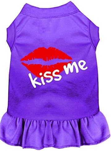 Mirage Pet Products 58-10 LGPR Purple Kiss Me Screen Print haljina, velika