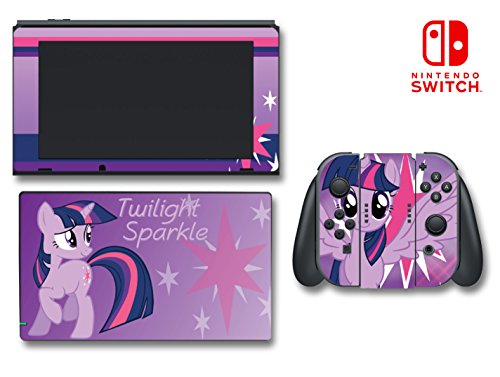 Moj mali pony twilight Sparkle Magic Unicorn Doll Video Game Vinil naljepnica naljepnica za naljepnicu kože za sustav konzole Nintendo