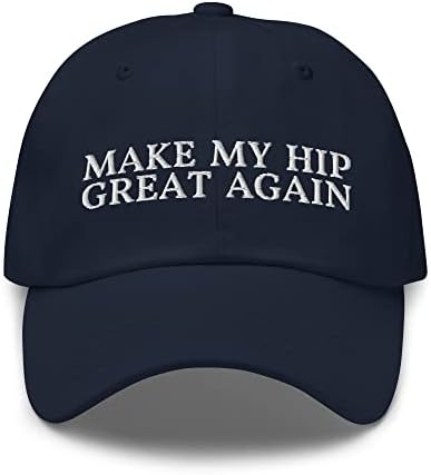 Ponovno mi napravite odličan kuk, tati šešir - smiješna zamjena za ozljede kukova vezena kapica - poklon nakon operacije kuka