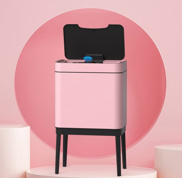 YJJDXDP Velika pametna kuhinja smeće Can kupaonice Automatske torbe za smeće Spavaća soba za smeće limenke od nehrđajućeg čelika