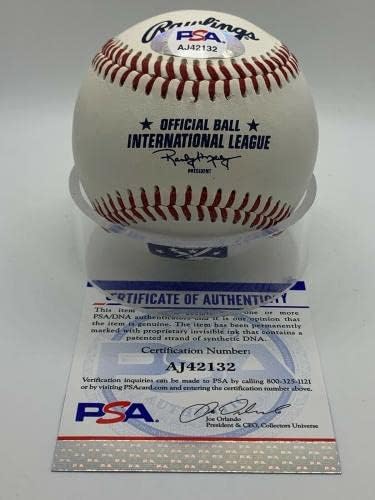 Bert Campaneris potpisao je autogram Službene međunarodne lige bejzbol PSA DNK - Autografirani bejzbols