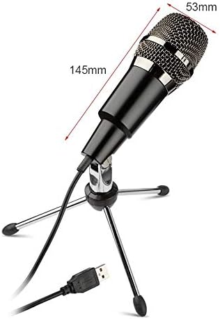 ZPLJ Stands USB Home vokalno snimanje Microphones Desktop Mini Metal Tripod Stand for za prijenosno računalo snimanje internetskog