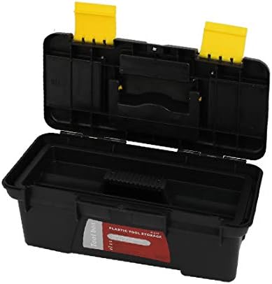 X-DREE Tvrda plastična višenamjenska 2 sloja Crno žuta kutija za alate (Plástico Duro Multiusus 2 Capas Negro Amarillo Caja de Herramientas