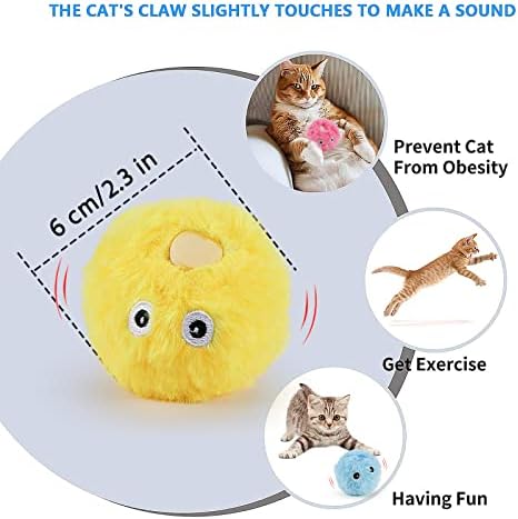 Pakesi Cat igračke, 3 vrste poziva koji simuliraju životinje, interaktivne mačke koje se igraju s igračkama, igračke za mačke, zadirkivajući