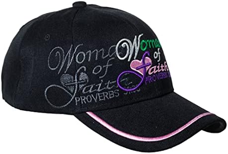 Žena vjere Izreke 31:30 Kapica - Mama Crkvena vjera Kršćanska biblijska proučavanje - Detaljan vez i šešir za šivanje