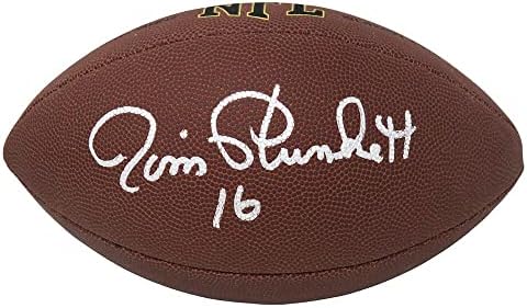 Jim Plunkett potpisao je Wilson Super Grip NFL nogomet u punoj veličini - Autografirani nogomet