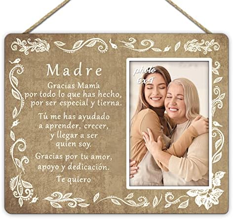 Majčinski pokloni okvir za slike, mama majke rođendanske majke Dan poklona sina kćeri djeca djeca, Madre Wall & Tabletop Photo Frame