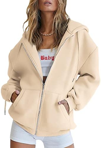 Efan ženske slatke kapuljače Teen Girl jesen jakna Prevelike dukseve ležerne odjeće za crtanje zip up y2k hoodie s džepom