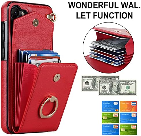 Torbica za novčanik s preklopnim poklopcem za telefon kompatibilna s torbicom za novčanik s utorima za kartice, torbica od PU kože