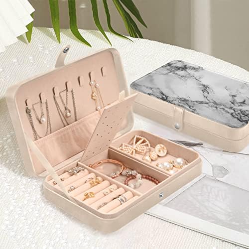 Innewgogo mramorni mali nakit kutija za kožni nakit Organizator za narukvu Organizator Organizator Kutije za spremište za dan vjenčanja