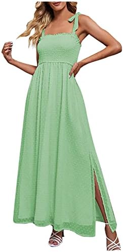 Ležerna ljetna haljina, ženska modna haljina u punoj boji S naramenicama
