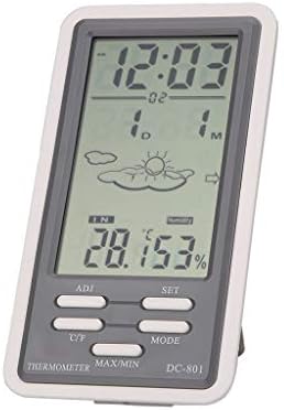 Digitalni termometar 9801 veliki LCD digitalni termometar za unutarnju / vanjsku temperaturu higrometar mjerač vlažnosti sat
