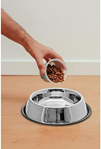 Zdjela za kućne ljubimce od nehrđajućeg čelika s protukliznim prstenom