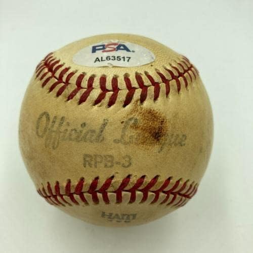 Hank Aaron potpisao je vintage službene lige bejzbol PSA DNA CoA - Autografirani bejzbols