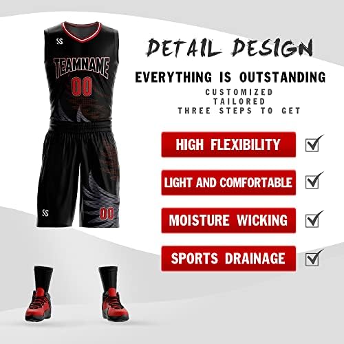 Prilagođeni gradijentni košarkaški dres, tiskani naziv tima i broj Personalizirana sportska uniforma za muškarce/mlade