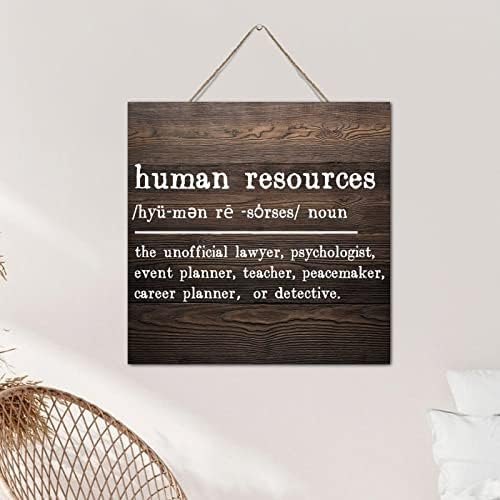 Aut -aproduvelco Inspirational Wood Sign Imenica ljudski resursi Definicija retro drvena ploča natpis Citiranje poljoprivrednih kuća