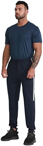 RPOVig Sweatpants Joggers Jogging Workout: Muške atletske hlače s džepovima 3 komada postavljene za trčanje u teretani planinarenje