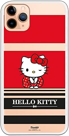 PersonalAizer iPhone 11 Pro Max Case - Hello Kitty Crvene i crne pruge