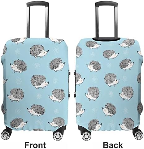 Slatki akvarelni ježevi plavi fantastični poklopac za prtljagu smiješni zaštitnik putnih kofera poklopac prtljažnika
