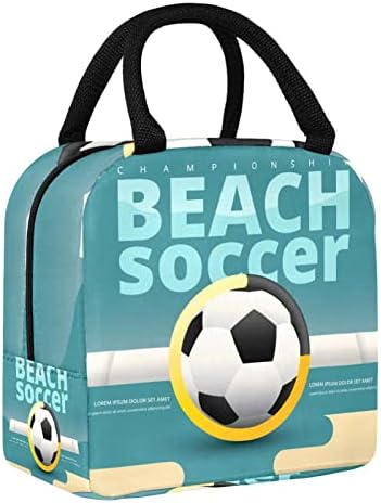 Nogomet na plaži nogometna Boja torba za ručak izolirana kutija za ručak torba za piknik na otvorenom školski putni kontejner za hranu