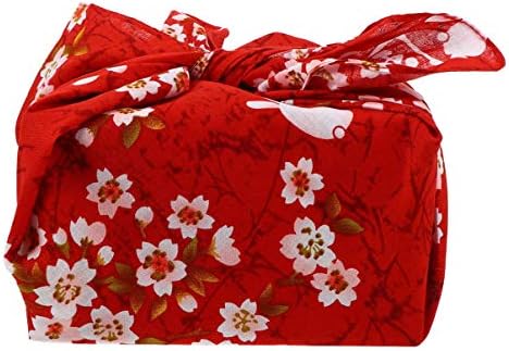 Japanska tkanina za omatanje rupčić Japanska bandana za ručak Bento Crveni ukrasni stolnjak za kućnu ploču za piknik kampiranje na