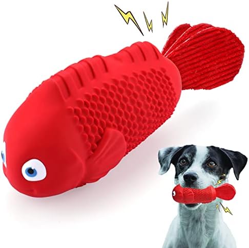 XzyysMD Izdržljive škljocanje psa za pse za agresivne žvakaće velike pasmine, žileći igračke za žvakanje psa, gumene igračke za pse,