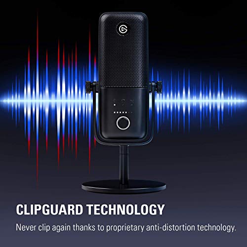Elgato Wave: 3 - USB kondenzatorski mikrofon i digitalni mikser za streaming, snimanje, podcasting - Clipguard, емкостное isključivanje