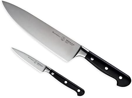 Set od 8 inča za kuhara i rezanje povrća-uključuje nož nevidljivog kuhara od 8 inča i nož za rezanje povrća od 3,5 inča-Otporan je