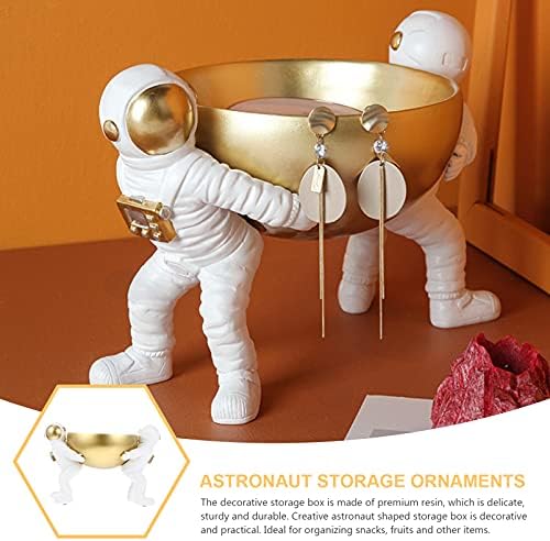 NUOBESTY 1PC rođendan ukras Novi dekor Dječji ukras za skladištenje s kozmetičkim Sunndries Spaceman Voćna ogrlica radna površina Model