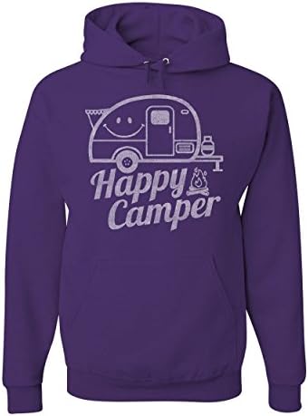 Tee Hunt Happy Camper Hoodie RV turizam kampiranje ljetna priroda Travel Twishebin