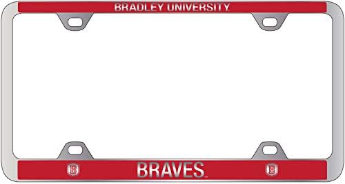 Bradley University -Metal Registrirana tablica crvena